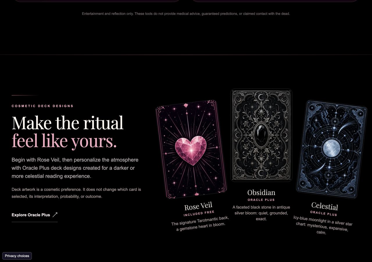 Tarotmantic’s public deck-design preview